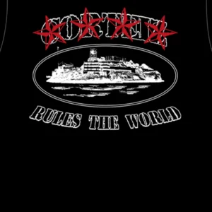 CORTEIZ 4STARZ ALCATRAZ T-SHIRT - BLACK