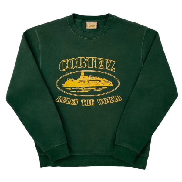 CORTEIZ ALCATRAZ SWEATSHIRT – FOREST GREEN