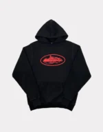 Corteiz Alcatraz Hoodie - Black/Red