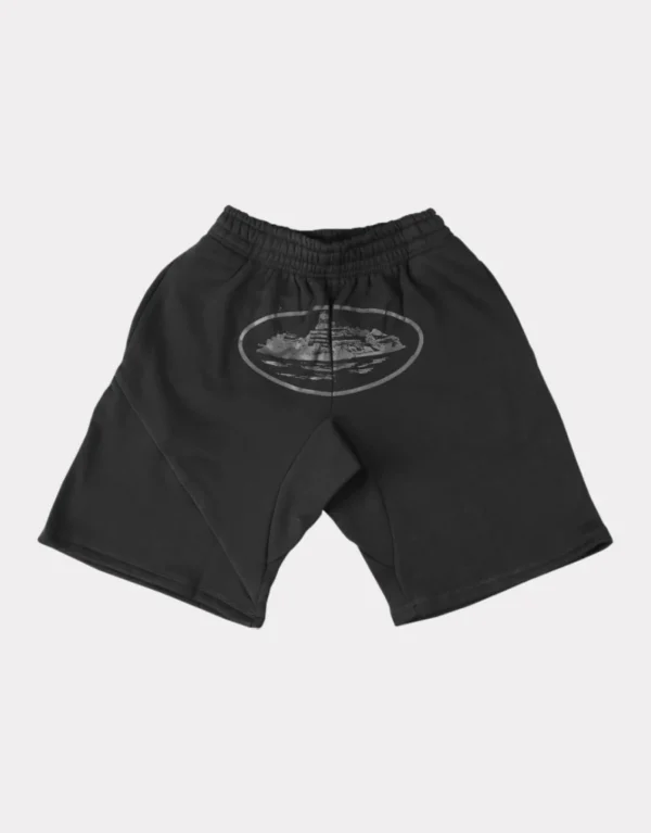 Corteiz Alcatraz Shorts - Triple Black