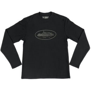 Corteiz Alcatraz Waffle LS T-Shirt - Triple Black