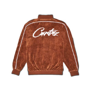 Corteiz All starz VVS Velour Jacket - Brown