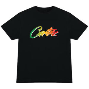 Corteiz Allstarz Gradient Carni T-Shirt - Black