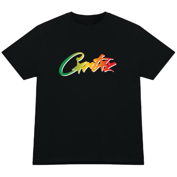 Corteiz Allstarz Gradient Carni T-Shirt - Black