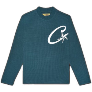 Corteiz C Starz Long sleeve Waffle Sweatshirt - Green/Teal