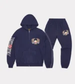 Corteiz Dipset Zip-Up Tracksuit - Navy