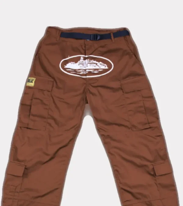 Corteiz Guerillaz Cargo Pants - Brown,