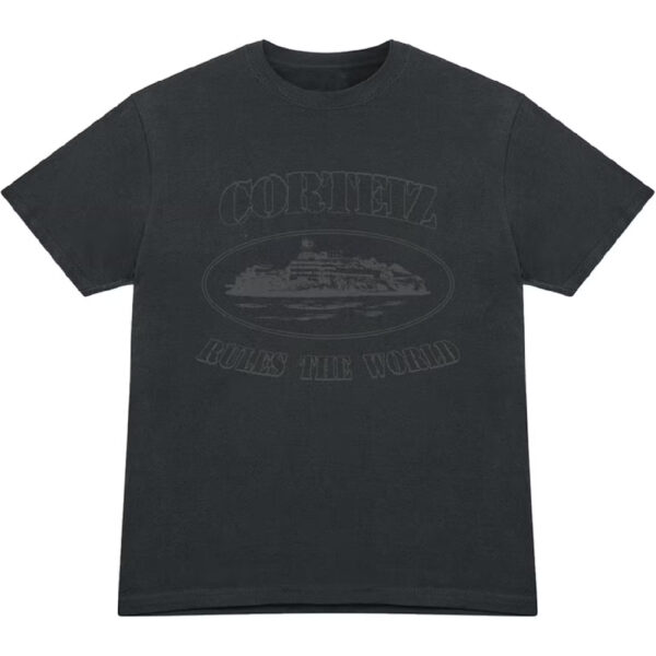 Corteiz OG Alcatraz T-Shirt Triple - Black