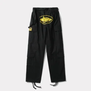 Corteiz Purp Guerillaz Cargos - Black/Yellow