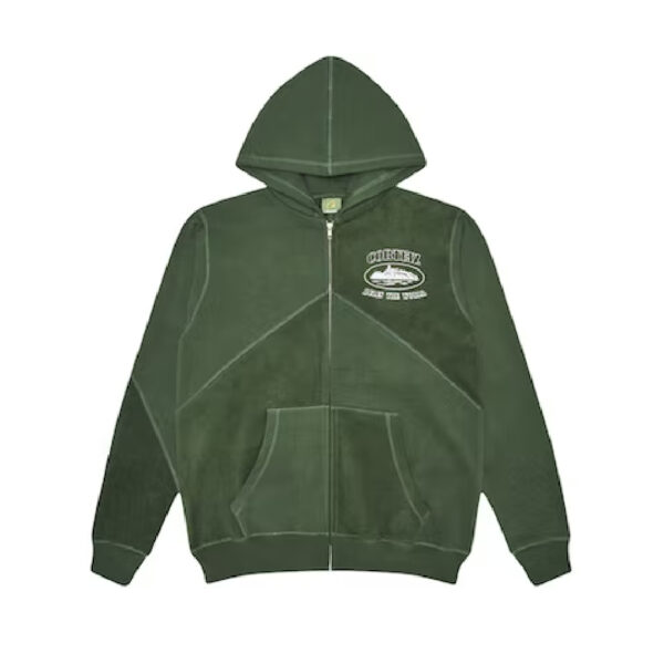 Corteiz Superior V2 Zip Up Hoodie – Forrest Green