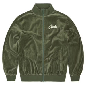 Corteiz VVS Velour Jacket - Green